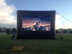 inflatable projection screen