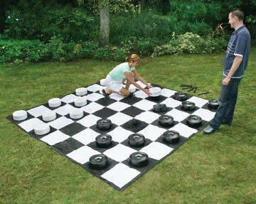 Giant Checkers Game